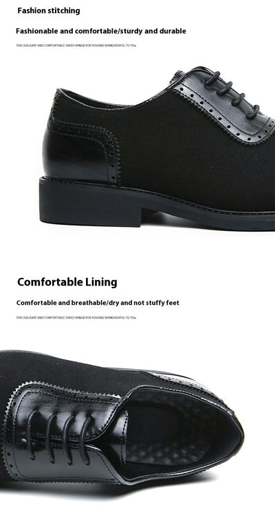 Zapatos de Negocios Cuero Premium con Suela Elevada y Punta Redonda - Image 12