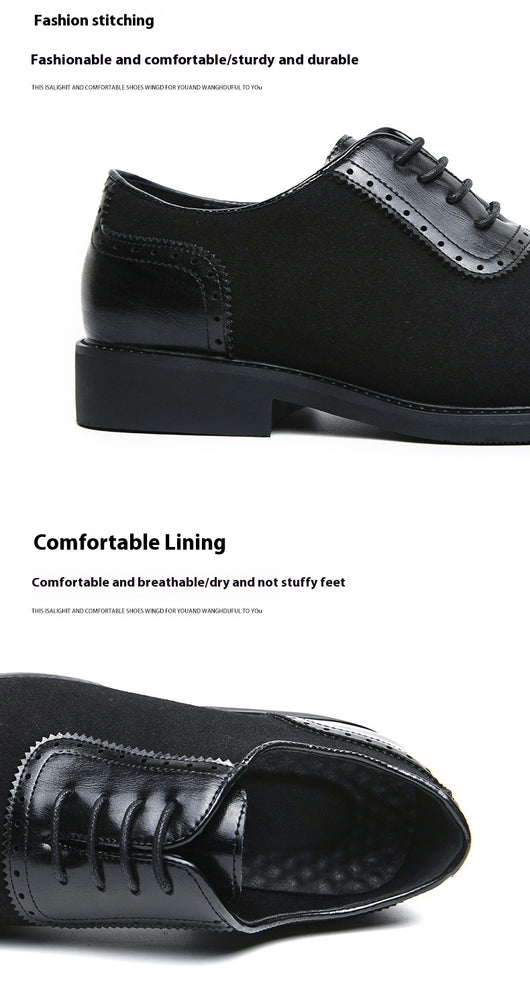 Zapatos de Negocios Cuero Premium con Suela Elevada y Punta Redonda - Image 12