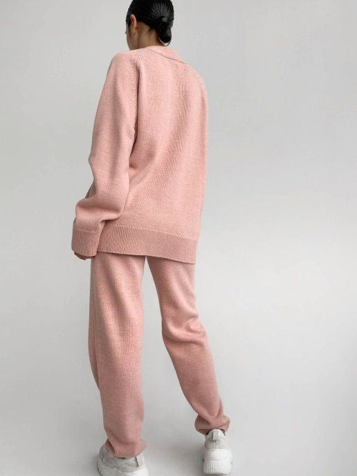 Conjunto de Suéter Holgado Manga Media para Invierno Mujer - Image 18