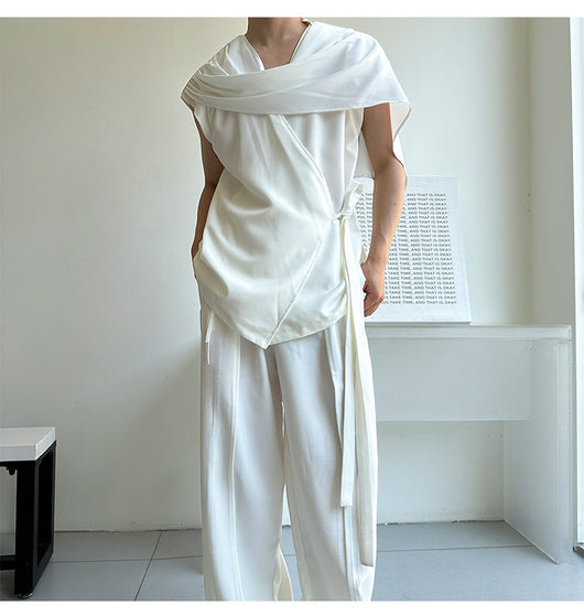 Blusa Minimalista Holgada sin Tirantes para Hombre y Mujer - Image 22