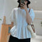 Blusa Suelta Reductora de Manga Corta para Mujer - Verano