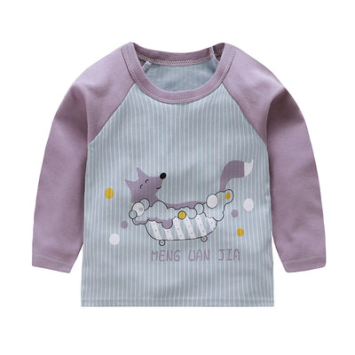 Remera Infantil de Algodón Cuello Redondo con Mangas Raglan - Image 11