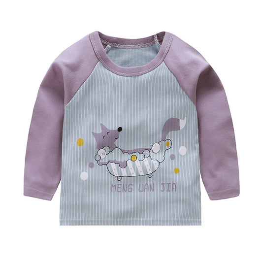 Remera Infantil de Algodón Cuello Redondo con Mangas Raglan - Image 11