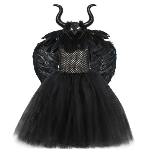 Vestido de Malla Negro para Niñas - Disfraz de Presentación - Image 9