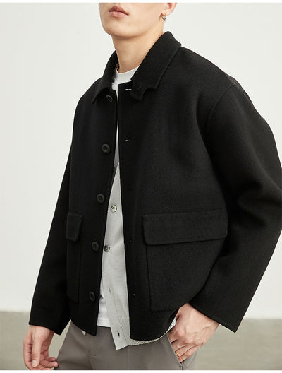 Chaqueta de Lana Reversible para Hombre - Corte Clásico - Image 18