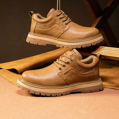 Zapatos Casuales de Cuero Genuino para Hombre - Estilo Vintage Primavera Otoño - Image 9