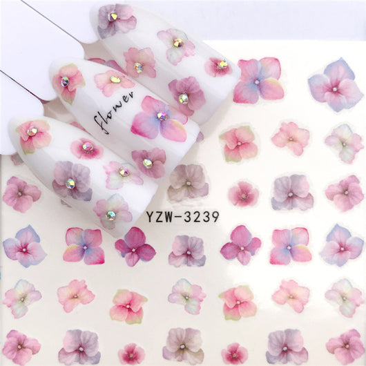 Stickers de Arte en Uñas con Globo Aerostático y Flores - Image 12