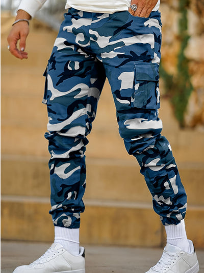 Pantalones Deportivos Cargo Camuflaje con Bolsillos Múltiples para Hombre - Image 14
