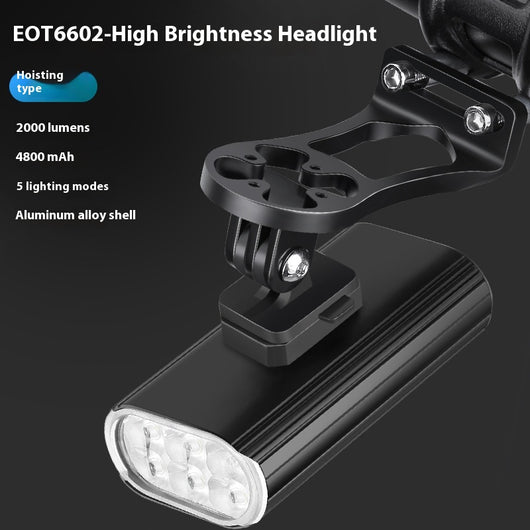 Luz Frontal LED 2000LM Aluminio 6 XPT Recargable USB-C - Image 7