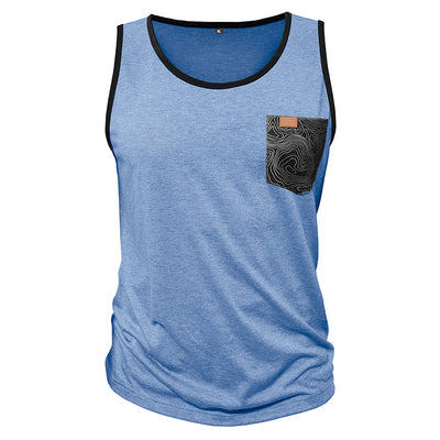 Camiseta Deportiva Suelta sin Mangas con Bolsillos y Estampado - Image 25