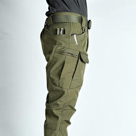 Pantalones Tácticos Invierno Hombre - Forro Polar Impermeables Shark Skin - Image 17