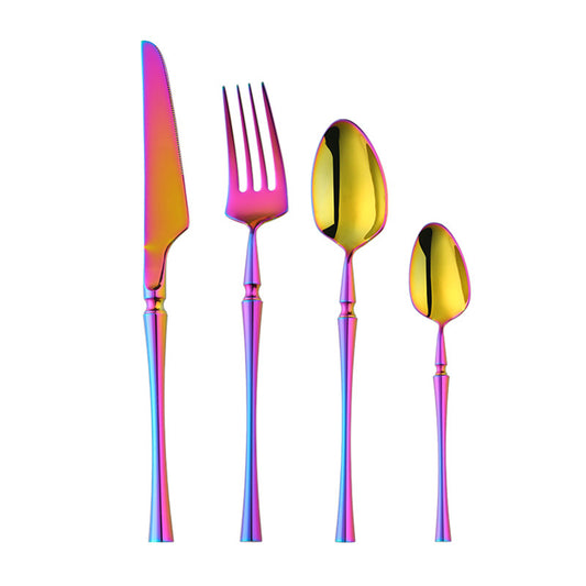Juego de Cubiertos de Acero Inoxidable Premium para Restaurante - Set de 4 Piezas
