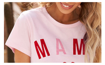 Playera Familiar con Estampado de Abecedario Europeo-Americano - Image 12