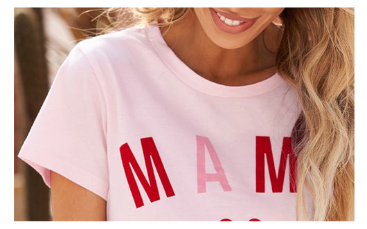 Playera Familiar con Estampado de Abecedario Europeo-Americano - Image 12