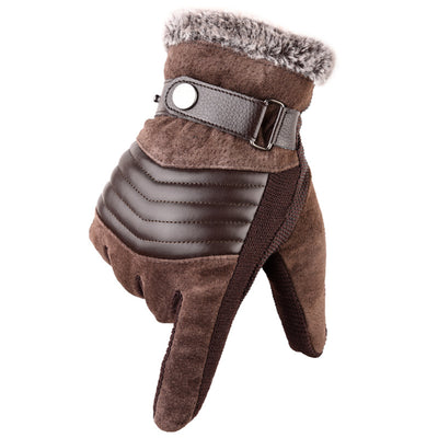 Guantes de Cuero Cálidos Impermeables para Motocicleta - Image 12