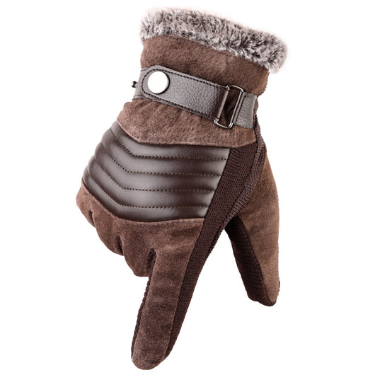 Guantes de Cuero Cálidos Impermeables para Motocicleta - Image 12