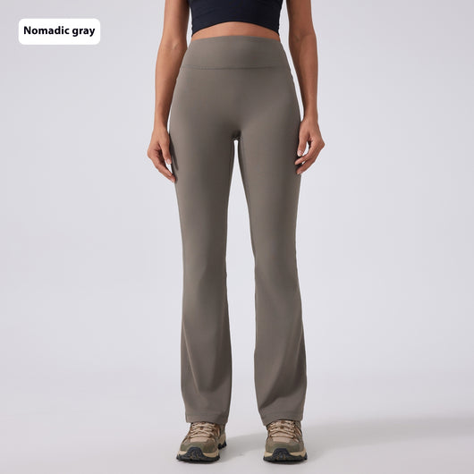 Pantalones Yoga Cintura Alta Levantacaderas Pierna Ancha Sin Marcas Efecto Segunda Piel - Image 7