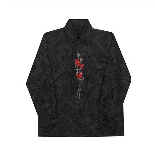 Camisa Degradada con Rosa Bordada - Image 12