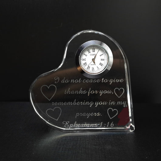Reloj de Cristal en Forma de Corazón - Image 11