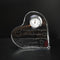 Reloj de Cristal en Forma de Corazón