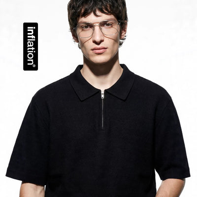 Polo Tejido Texturizado de Manga Corta para Hombre - Image 3