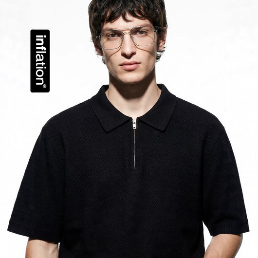 Polo Tejido Texturizado de Manga Corta para Hombre - Image 3