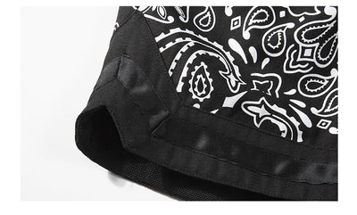 Shorts Hip-hop Militar con Empalmes y Corte Bajo para Hombre - Image 5