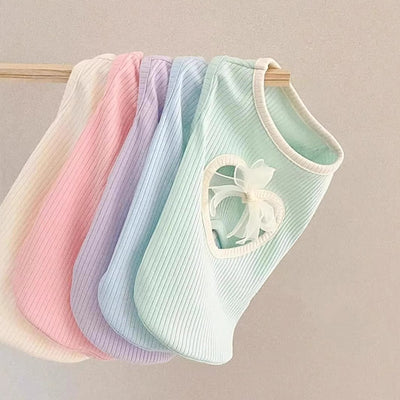 Chaleco Fino Estilo Japonés y Coreano con Moño para Perros Pequeños y Gatos - Image 2