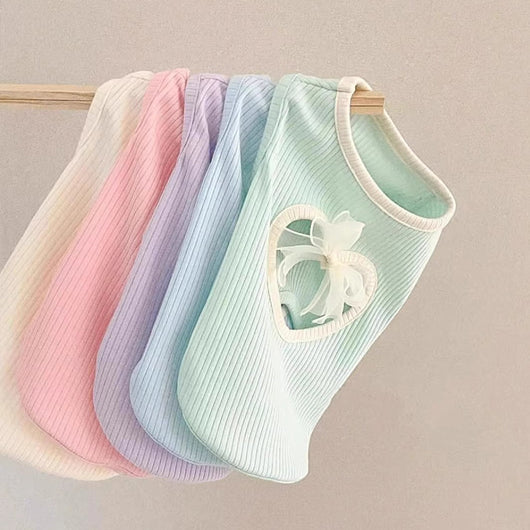 Chaleco Fino Estilo Japonés y Coreano con Moño para Perros Pequeños y Gatos - Image 2