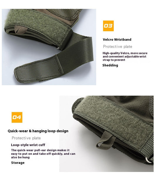 Guantes Tácticos CS de Fibra de Carbono Resistentes al Corte para Combate Profesional - Image 11