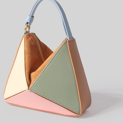 Bolsa Tote Convertible con Diseño Geométrico de Diamantes - Image 2