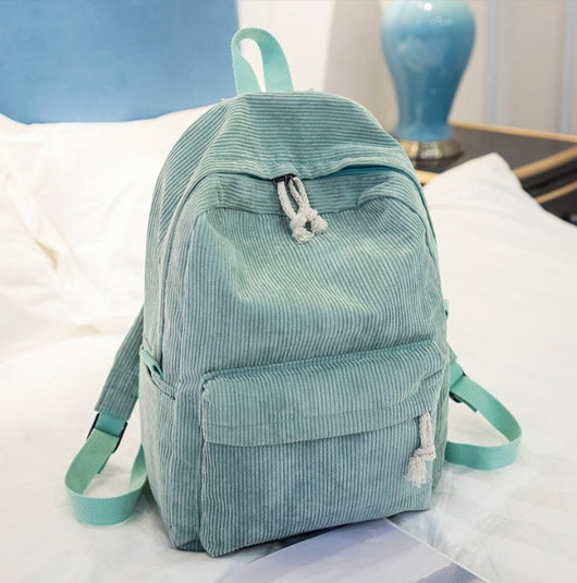 Mochila de Terciopelo Personalizable de Gran Capacidad - Image 10