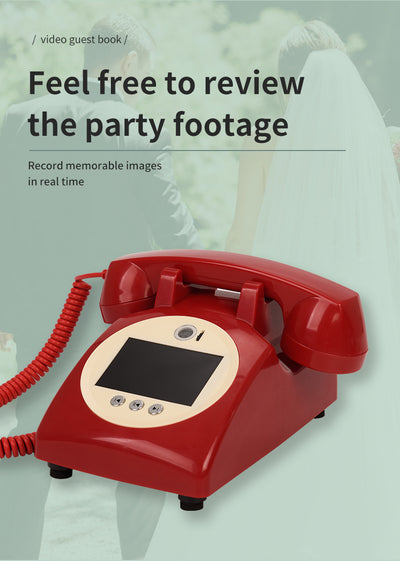 Teléfono Retro Vintage Libro de Visitas Interactivo para Bodas y Fiestas - Image 12