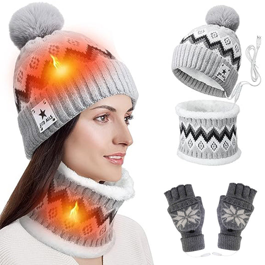 Set Térmico USB: Gorro, Bufanda y Guantes Calefactables - Image 11