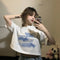 Blusa Blanca Ajustada Manga Corta Estilo Escolar