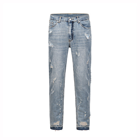 Men's Loose Ripped Jeans - Trendy Casual Style