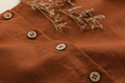 Conjunto Infantil de Algodón y Lino con Volantes - Camiseta Suelta y Casual - Image 51