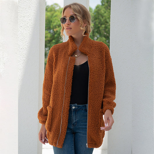 Chaqueta Polar Cálida para Mujer con Cierre de Cremallera - Image 4