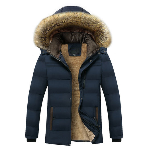 Chaqueta de Invierno Acolchada para Hombre con Forro de Terciopelo - Image 10