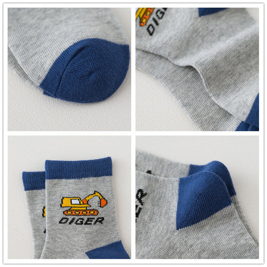 Calcetines de Algodón Estampados para Niño - Primavera y Otoño - Image 2