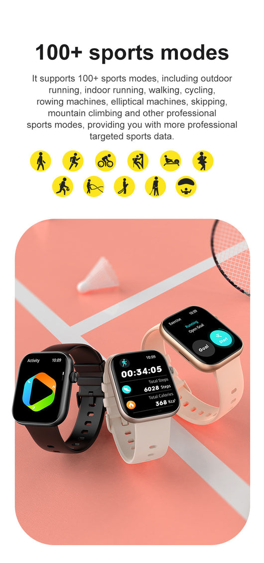 Reloj Inteligente P89 Pantalla Táctil Completa con Cargador Inalámbrico y Llamadas Bluetooth - Image 21