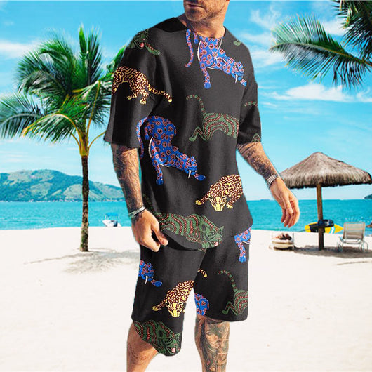 Traje Deportivo Casual Hombre Estampado Fresco - Image 5