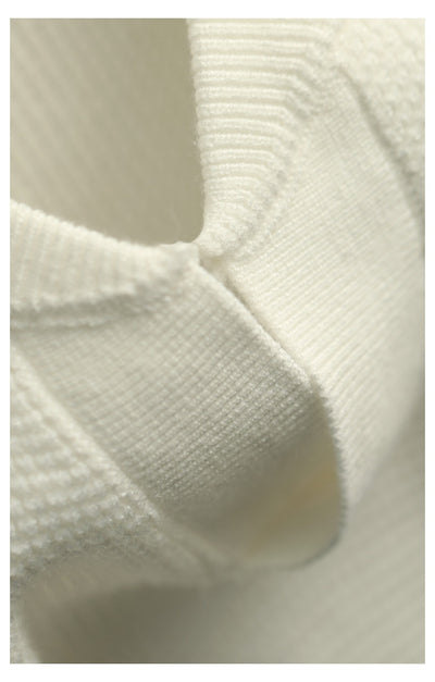 Suéter Henley Casual de Cuello V y Manga Larga para Hombre - Image 32