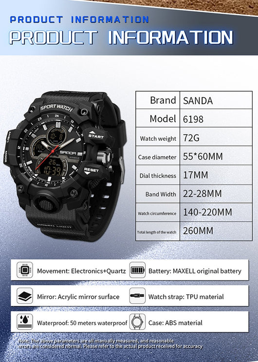 Reloj Deportivo Impermeable para Estudiantes - Diseño Moderno y Resistente - Image 16