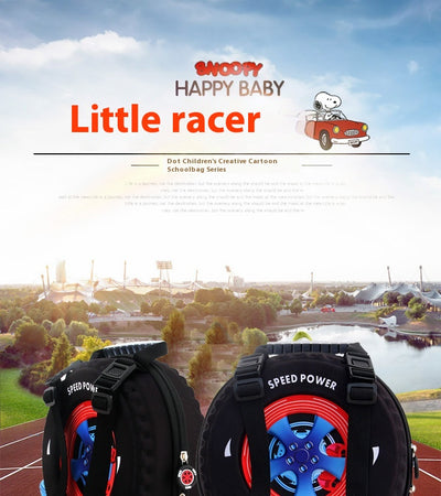 Mochila Pequeña para Niños Personalizada - Diseño 3D de Llanta para Kínder - Image 9