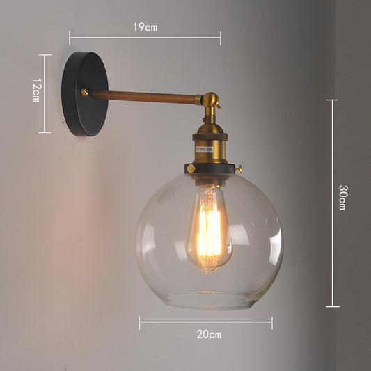 Lámpara de Pared Esférica Retro para Cafeterías - Diseño Industrial Vintage - Image 2