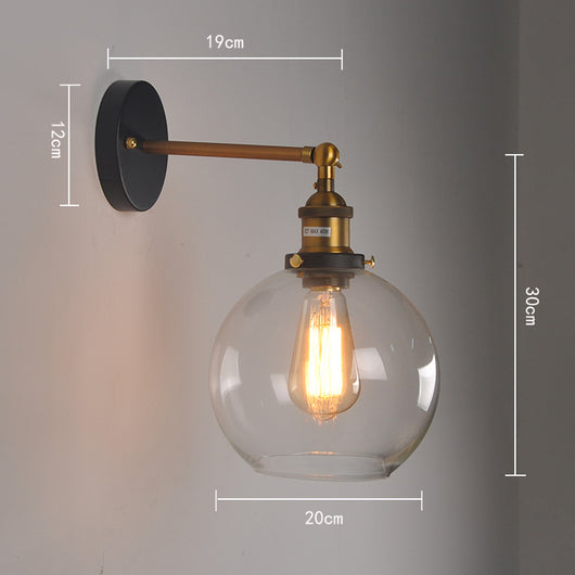 Lámpara de Pared Esférica Retro para Cafeterías - Diseño Industrial Vintage - Image 2