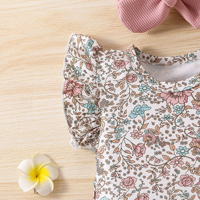 Blusa Infantil Floral con Mangas Volantes - Image 8
