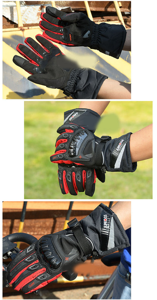 Guantes de Moto Invernales Impermeables Antiviento - Image 12