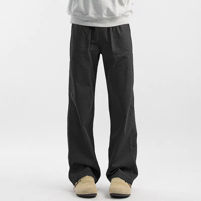 Pantalones Cargo Retro Maillard de Corte Recto para Hombre - Image 6